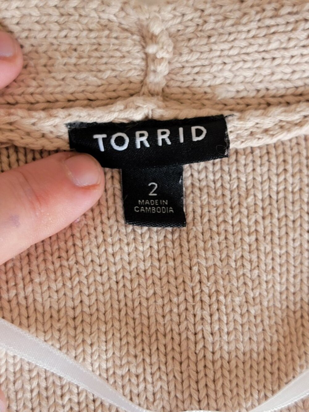 Torrid Extra Long Cardi Sz.2 - Picture 5 of 5